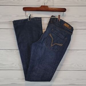 Volcom Indigo Denim Bootcut Jeans Womens Size 9L